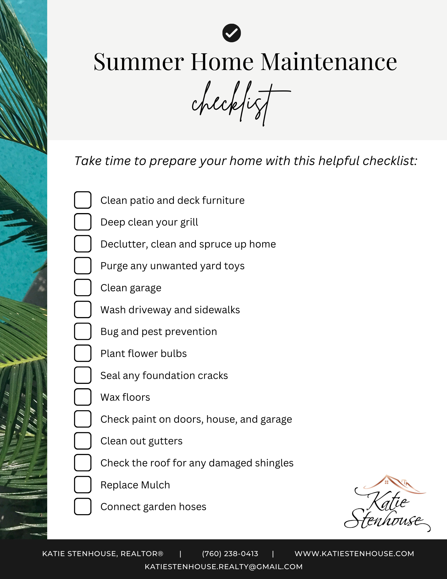 Summer Checklist